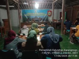 RAKOR PERSIAPAN RASUL BERSAMA TAHUN 2025 KALURAHAN KARANGMOJO 